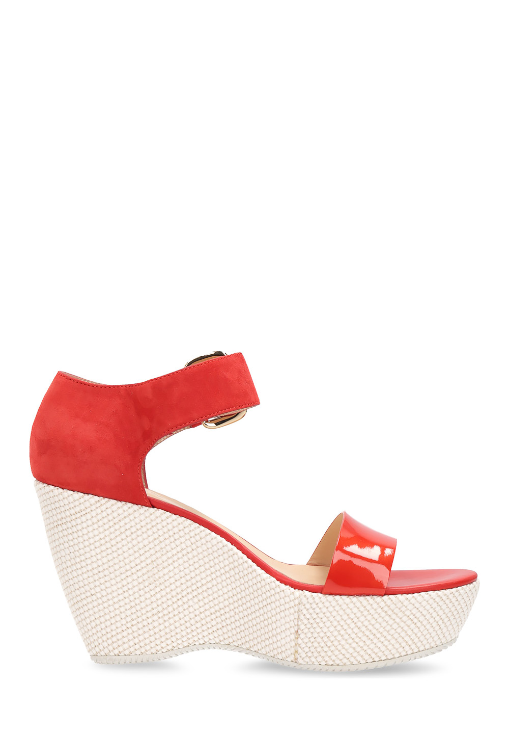 Hogan Sandalo con zeppa da donna rosso HXW2000H7900NNG829