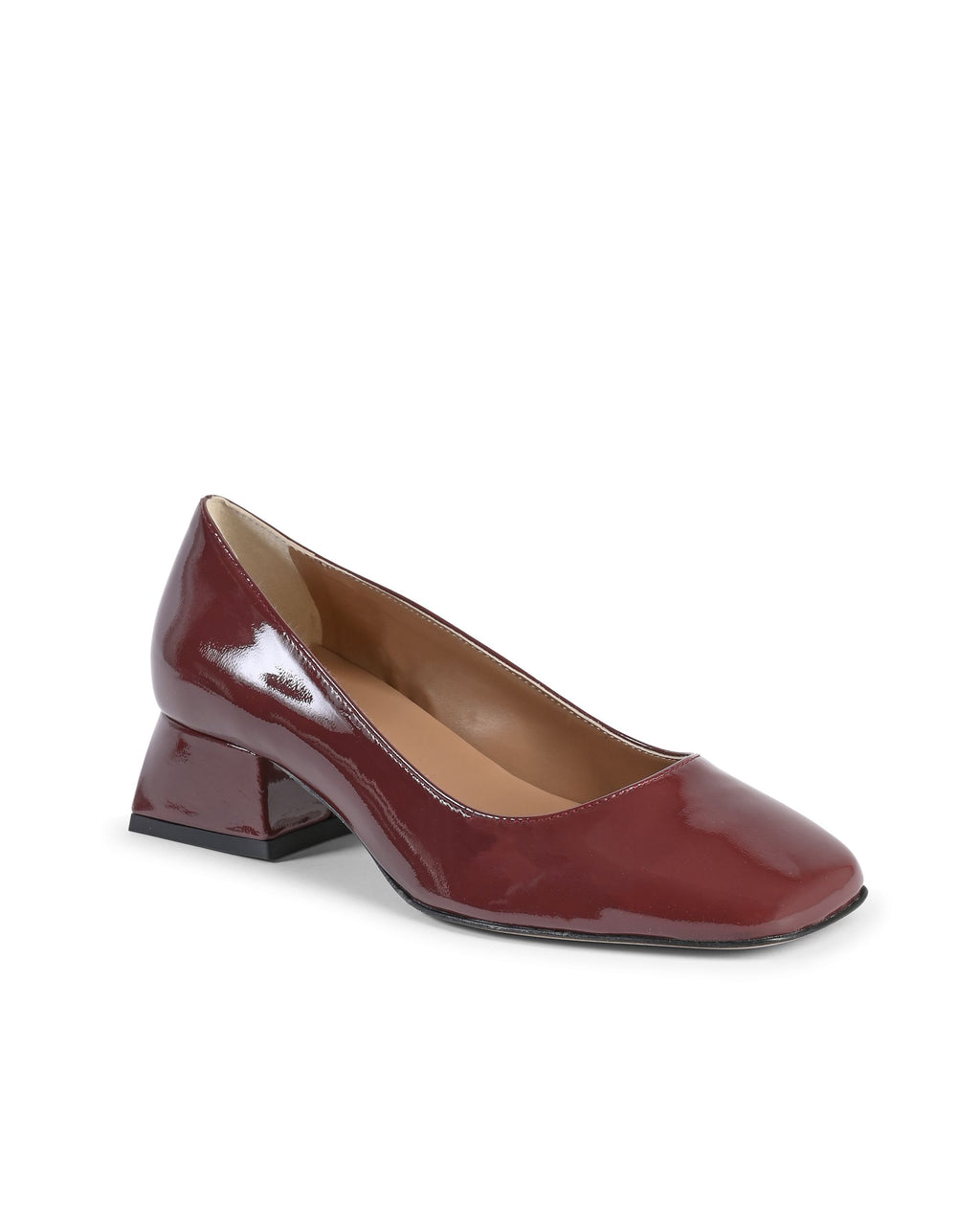 19V69 Italia Ballerina con tacco da donna SOFIA VERNICE BORDEAUX