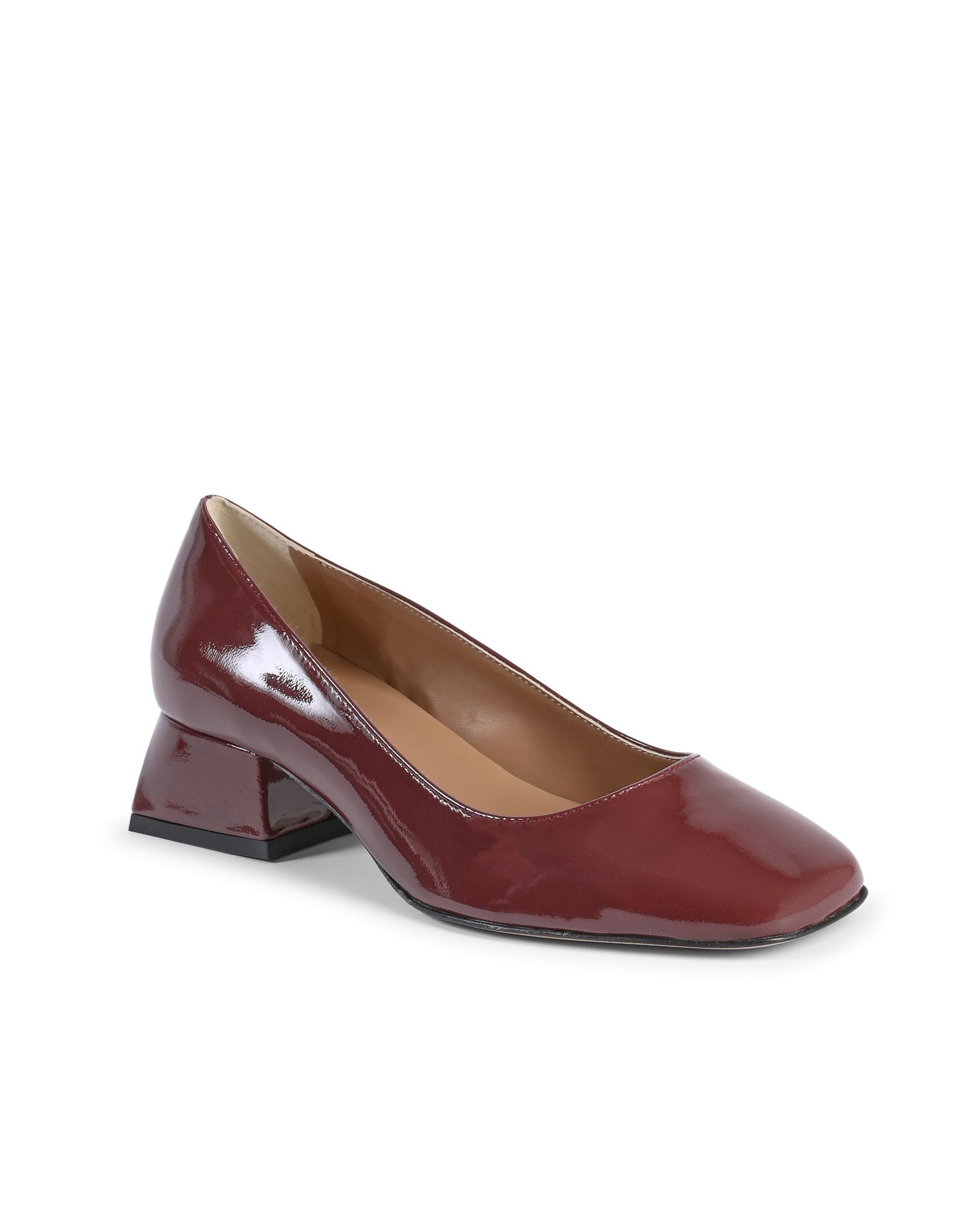 19V69 Italia Ballerina con tacco da donna SOFIA VERNICE BORDEAUX