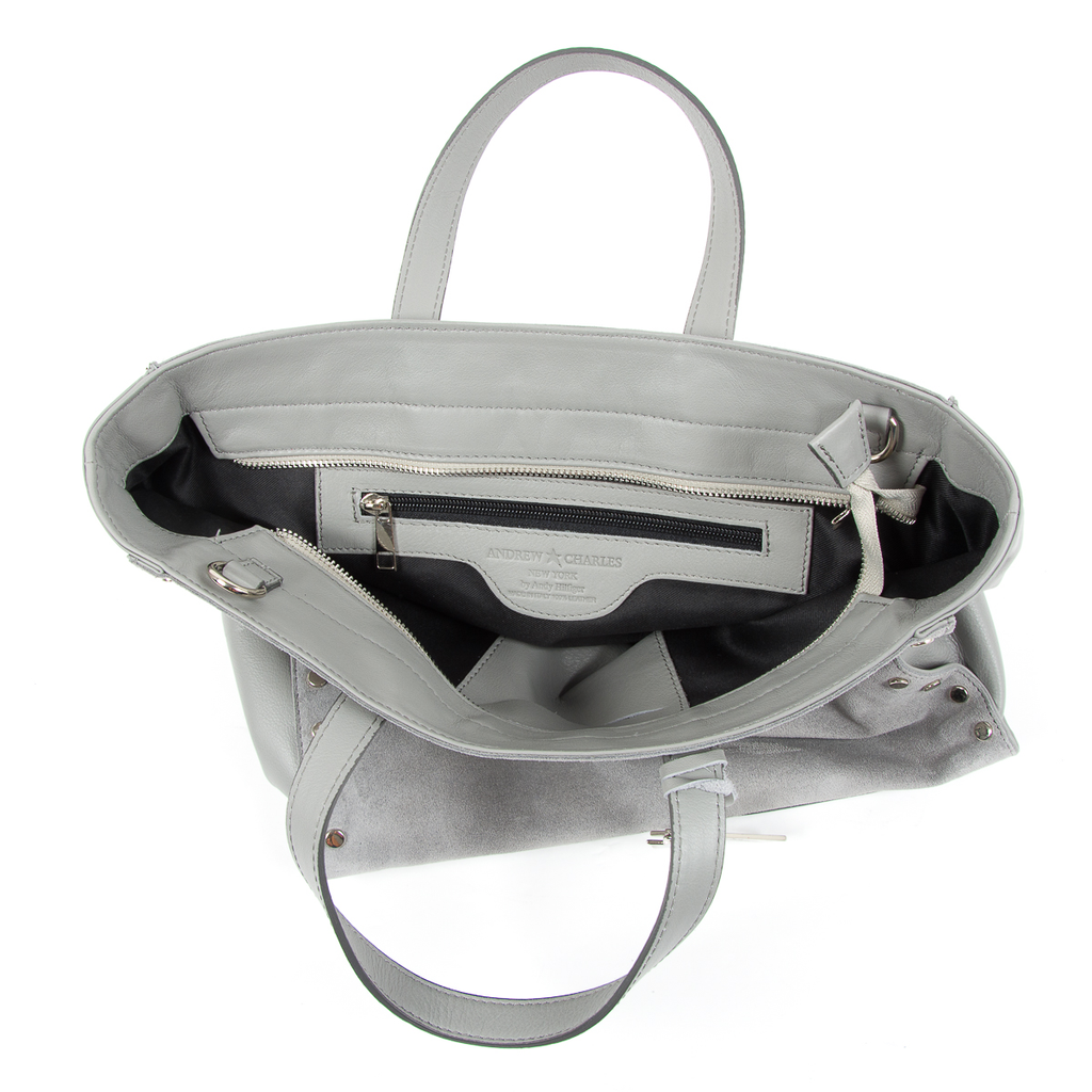 Borsa a mano da donna Andrew Charles grigia JENNER