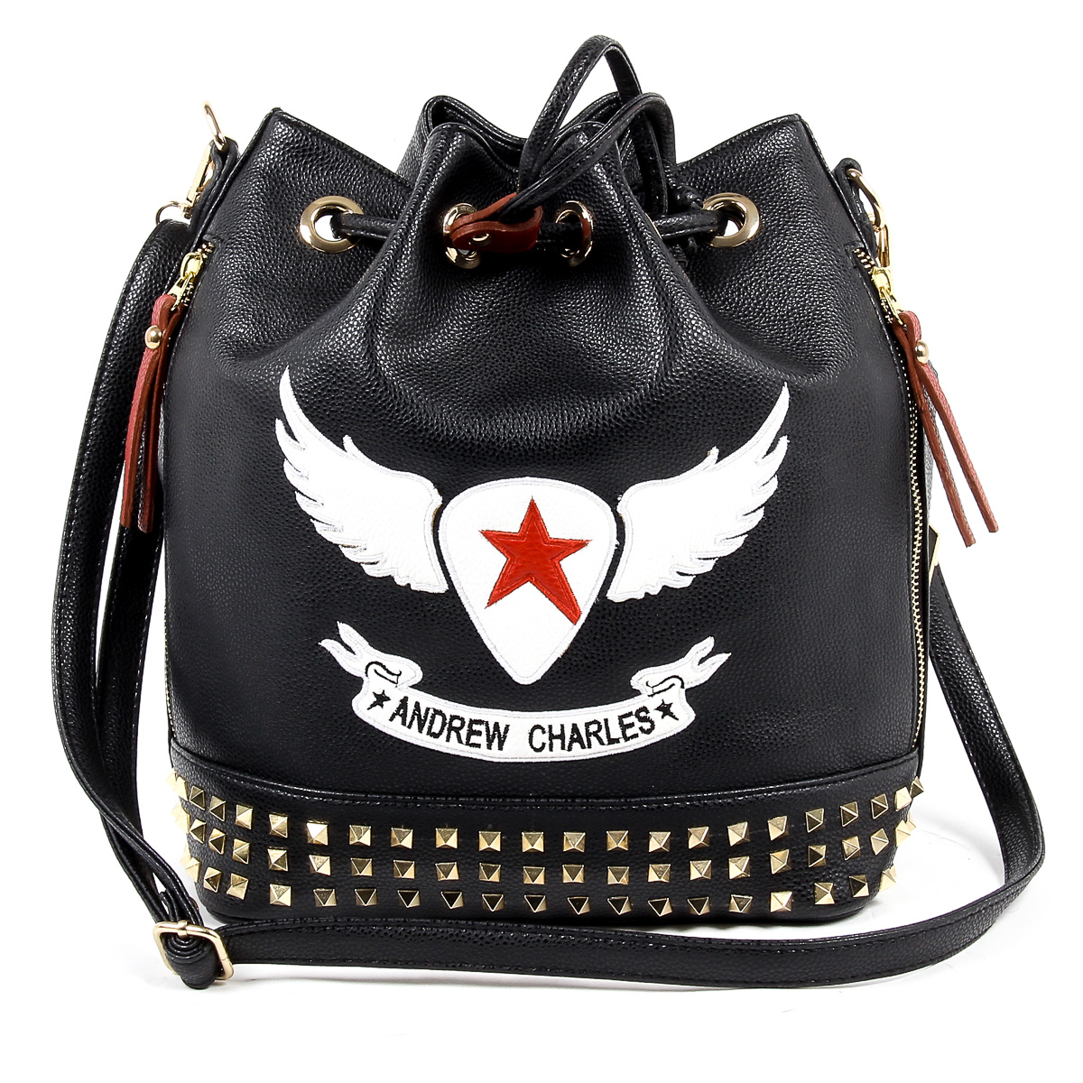 Borsa a mano da donna Andrew Charles nera REBECCA