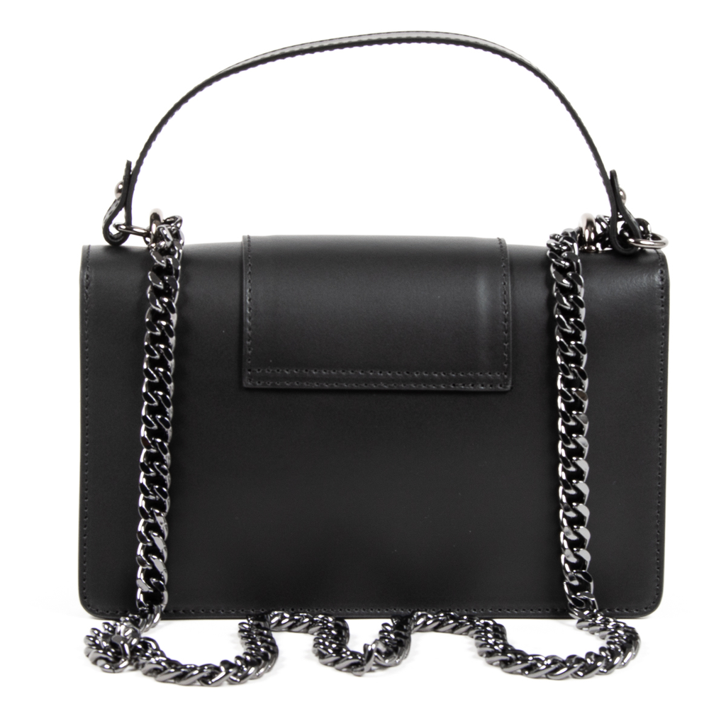V 1969 Italia Borsa da donna nera DIADEMA