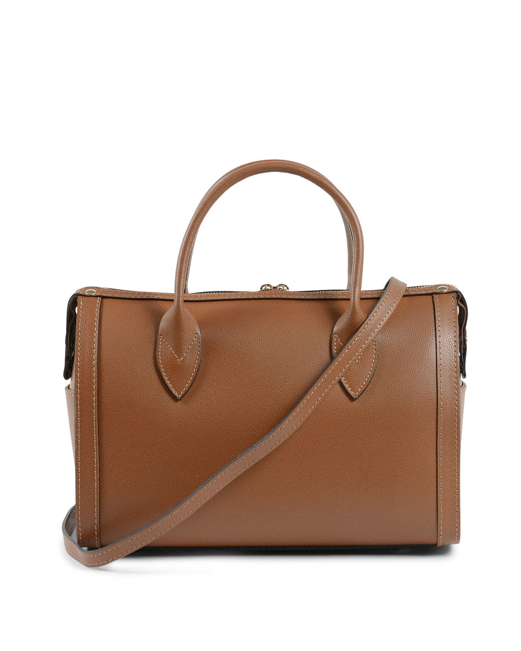 Borsa a mano da donna V Italia Marrone V014-G PALMELLATO CUOIO