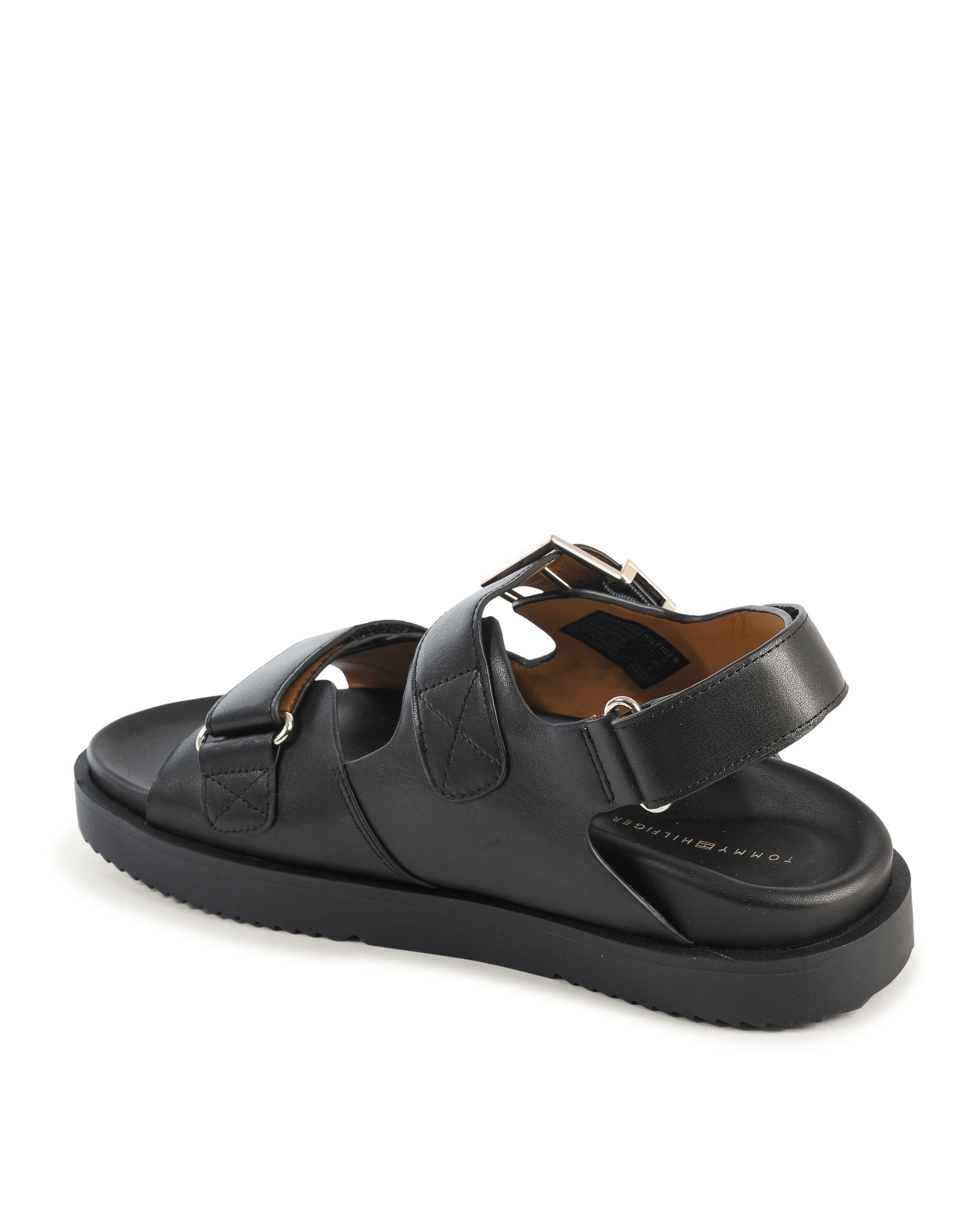 Sandalo da donna Tommy Hilfiger nero FW0FW07736BDS