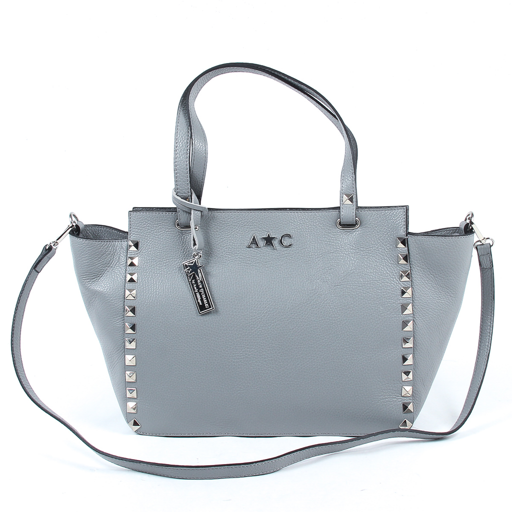 Borsa a mano da donna Andrew Charles grigia JASMIN