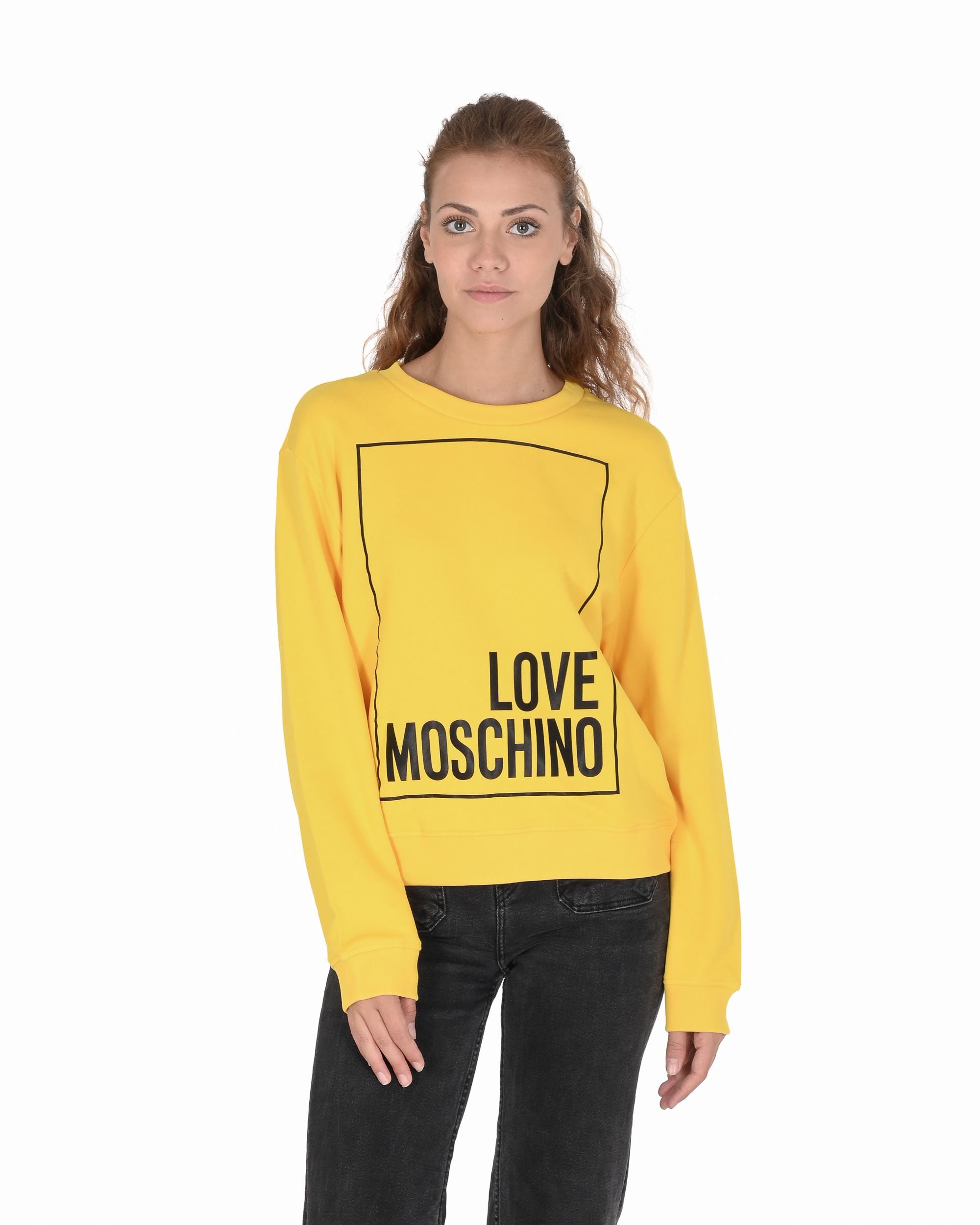 Felpa da donna Love Moschino W 6 306 47 M 4055 I60 GIALLO