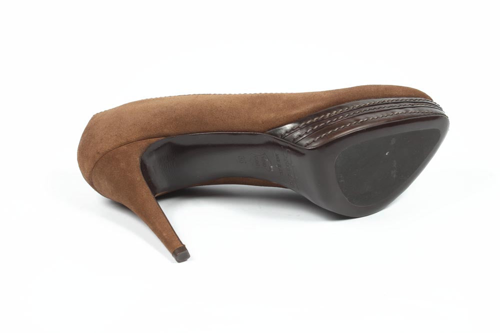 Décolleté da donna Sebastian Milano S4651 VELOUR SATTEL (AVANA)