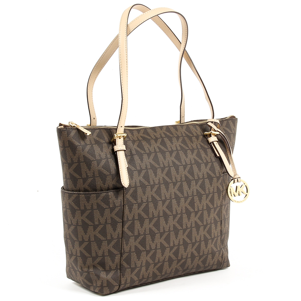 Borsa a mano da donna Michael Kors JET SET ARTICOLO 35T2GTTT8B MARRONE