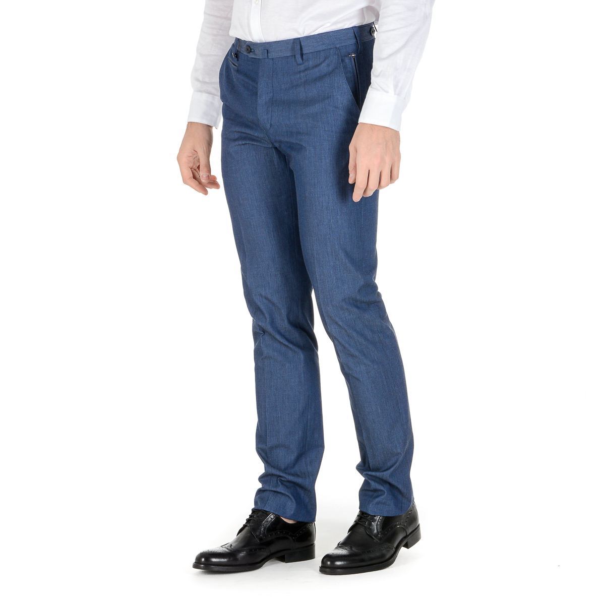 Corneliani Pantaloni Uomo Azzurro
