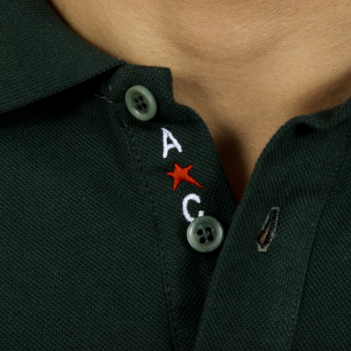 Andrew Charles Polo da uomo a maniche corte verde SEFU