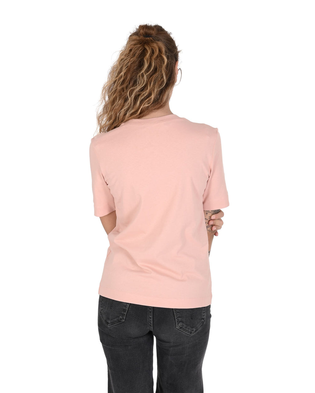 T-shirt da donna Love Moschino W 4 F15 3D M 3876 M12 ROSA CIPRIA