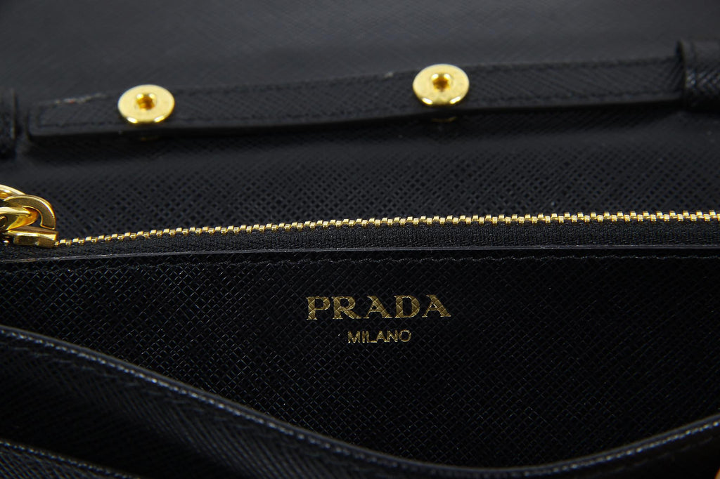 Pochette Prada 1MT437 Nero Saffiano Metallo