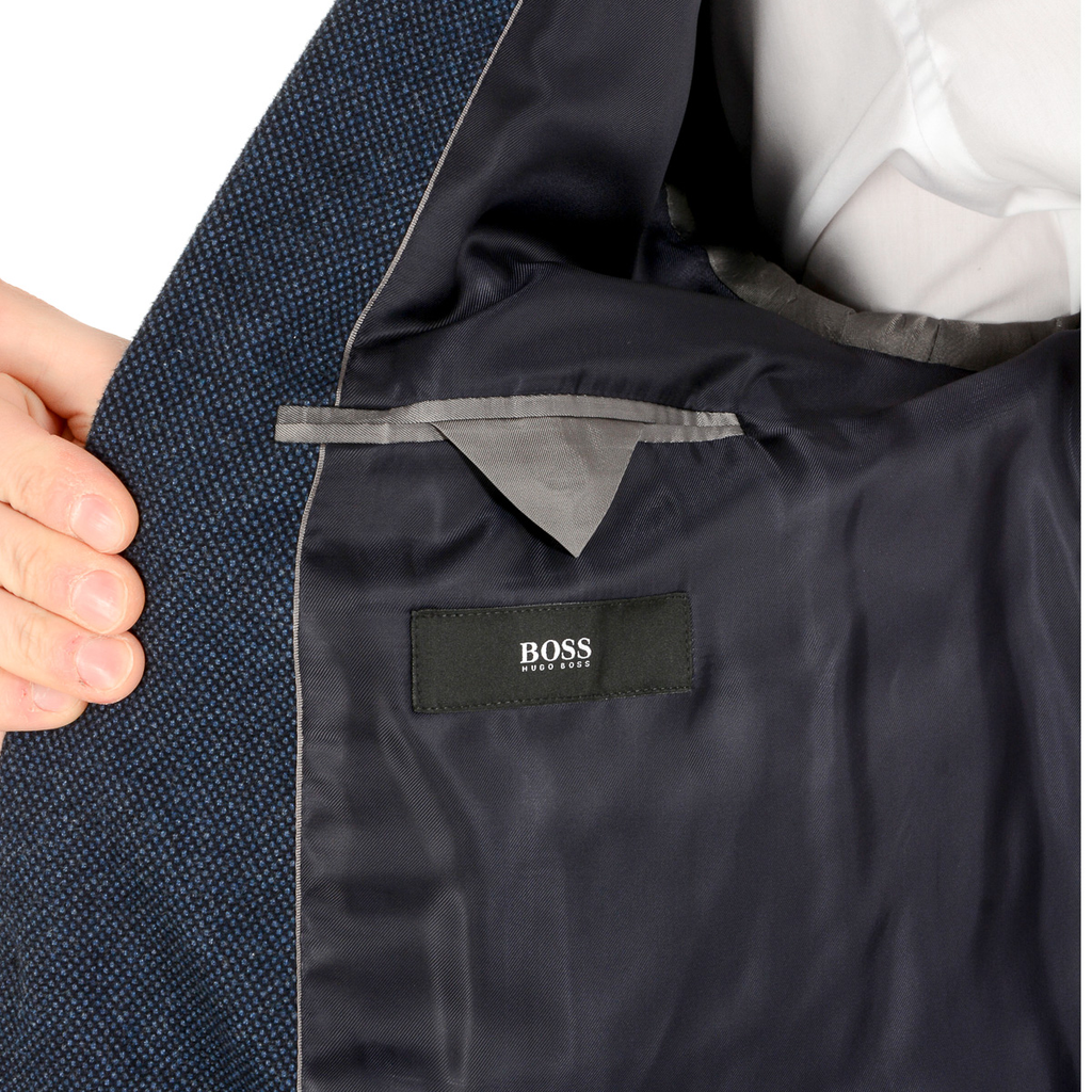 Giacca da uomo Hugo Boss a maniche lunghe blu scuro JANSON
