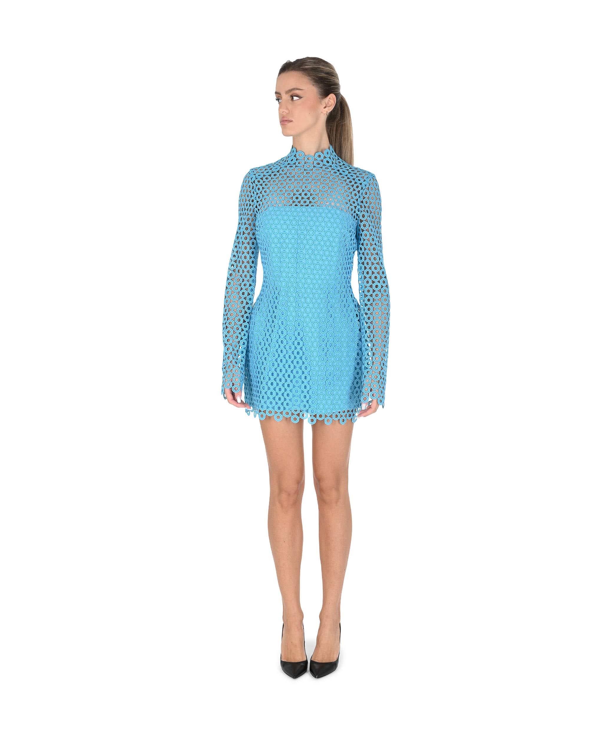 Abito da donna David Koma AW24DK13DA TURCHESE 504