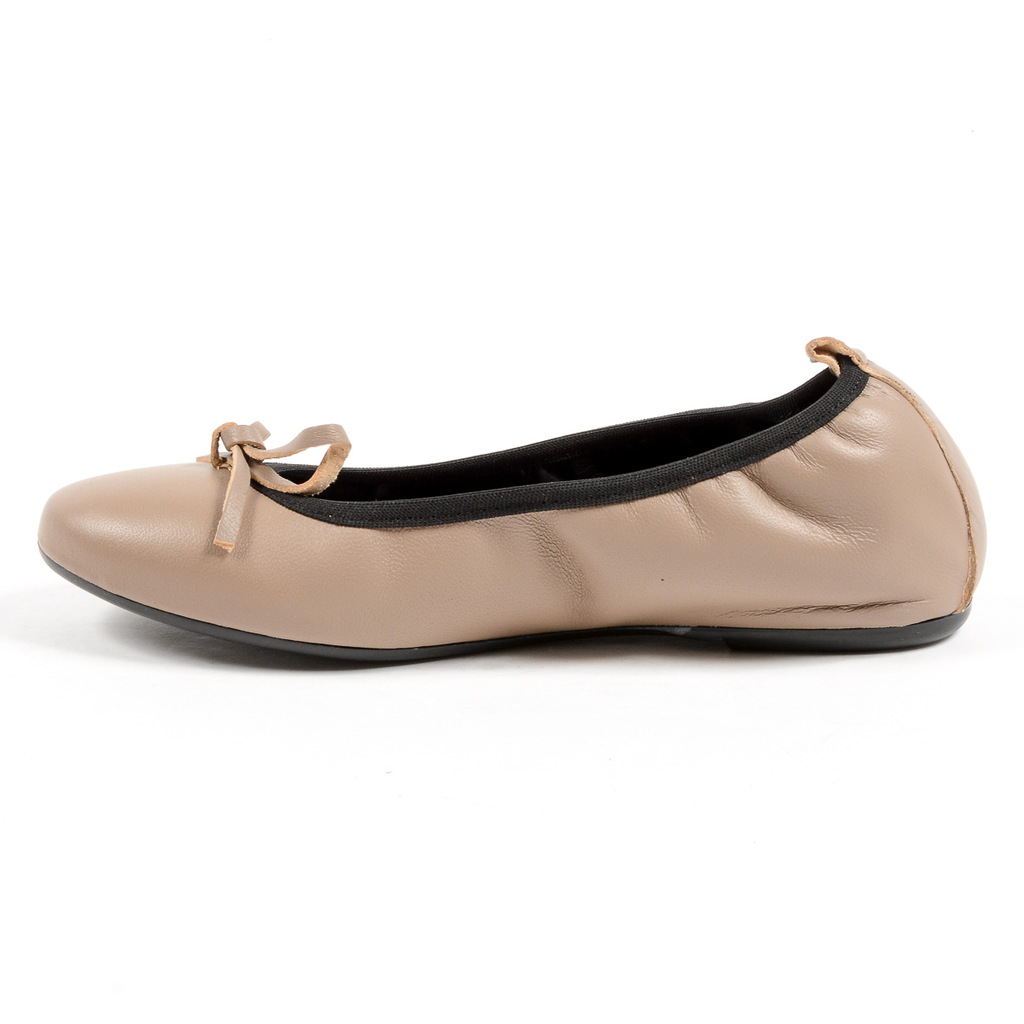 Andrew Charles Ballerina morbida da donna, color talpa, GWEN