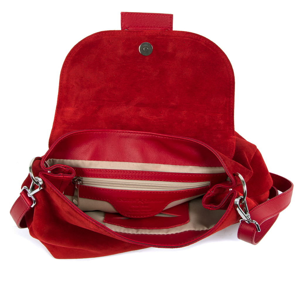 Borsa a mano da donna Andrew Charles rossa ROSS