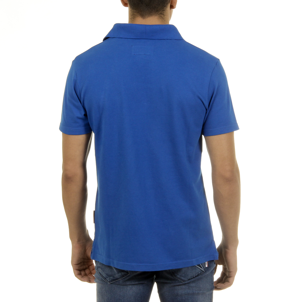 Andrew Charles Polo da uomo a maniche corte blu SEMELO