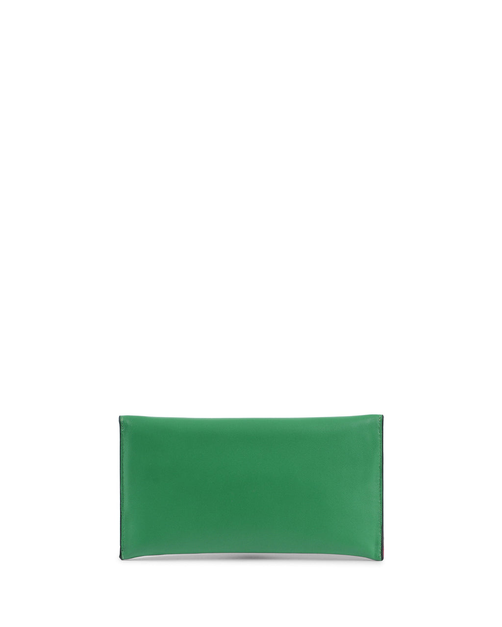 Pochette in pelle verde