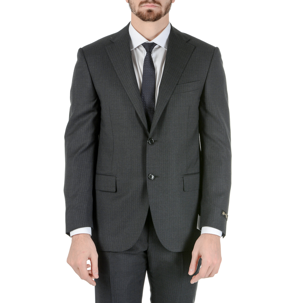 Corneliani Abito da uomo a maniche lunghe grigio scuro Super 130's