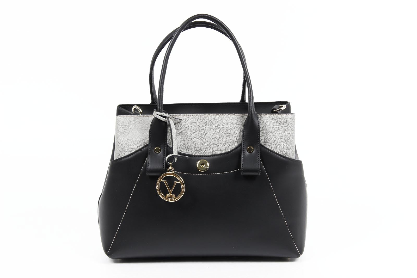 Borsa donna V 1969 Italia H491/52 RUGA/BELUGATO NERO/GRIGIO