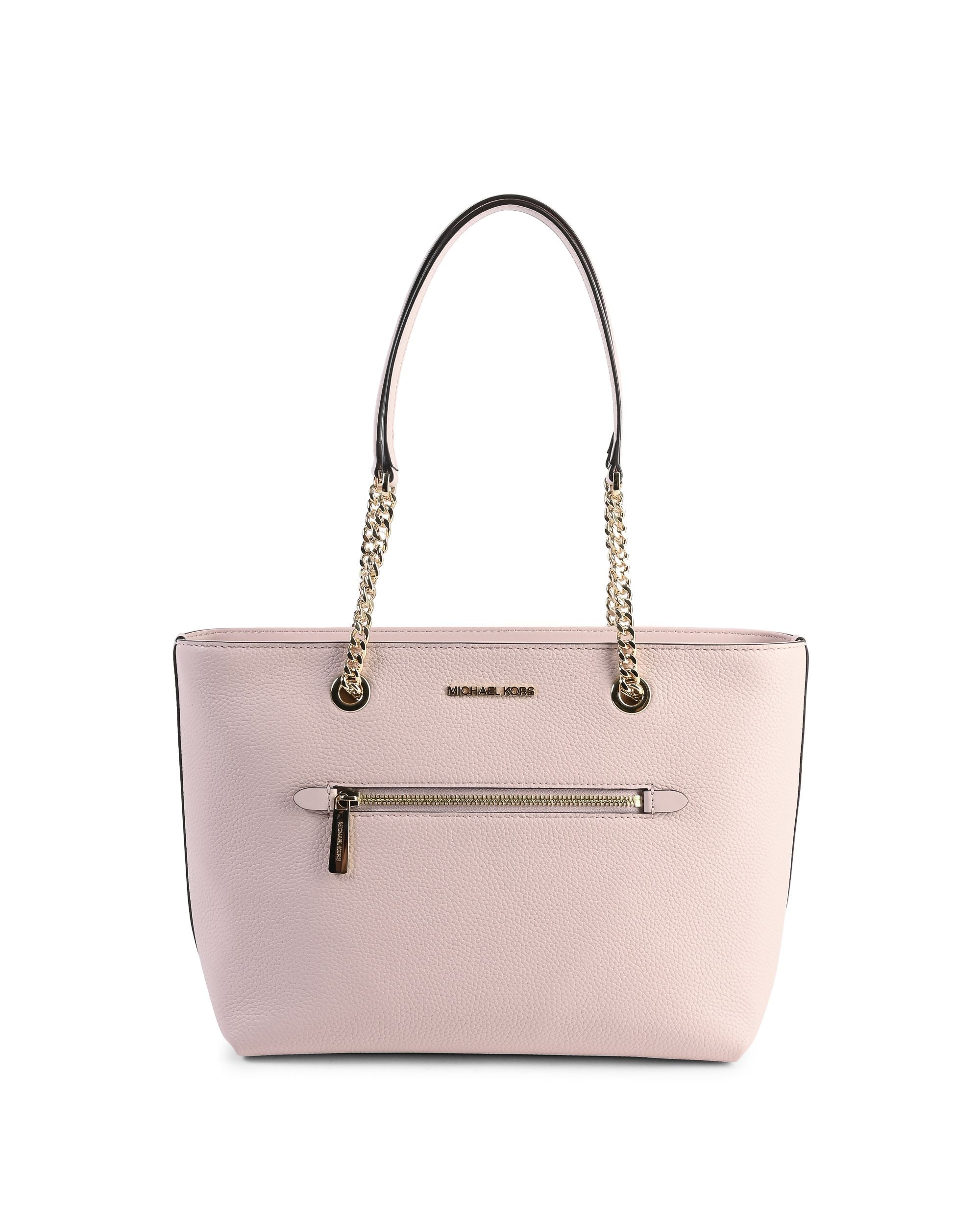 Borsa tote con catena e cerniera frontale di medie dimensioni Michael Kors 35F2GTTT2L POWDER BLUSH