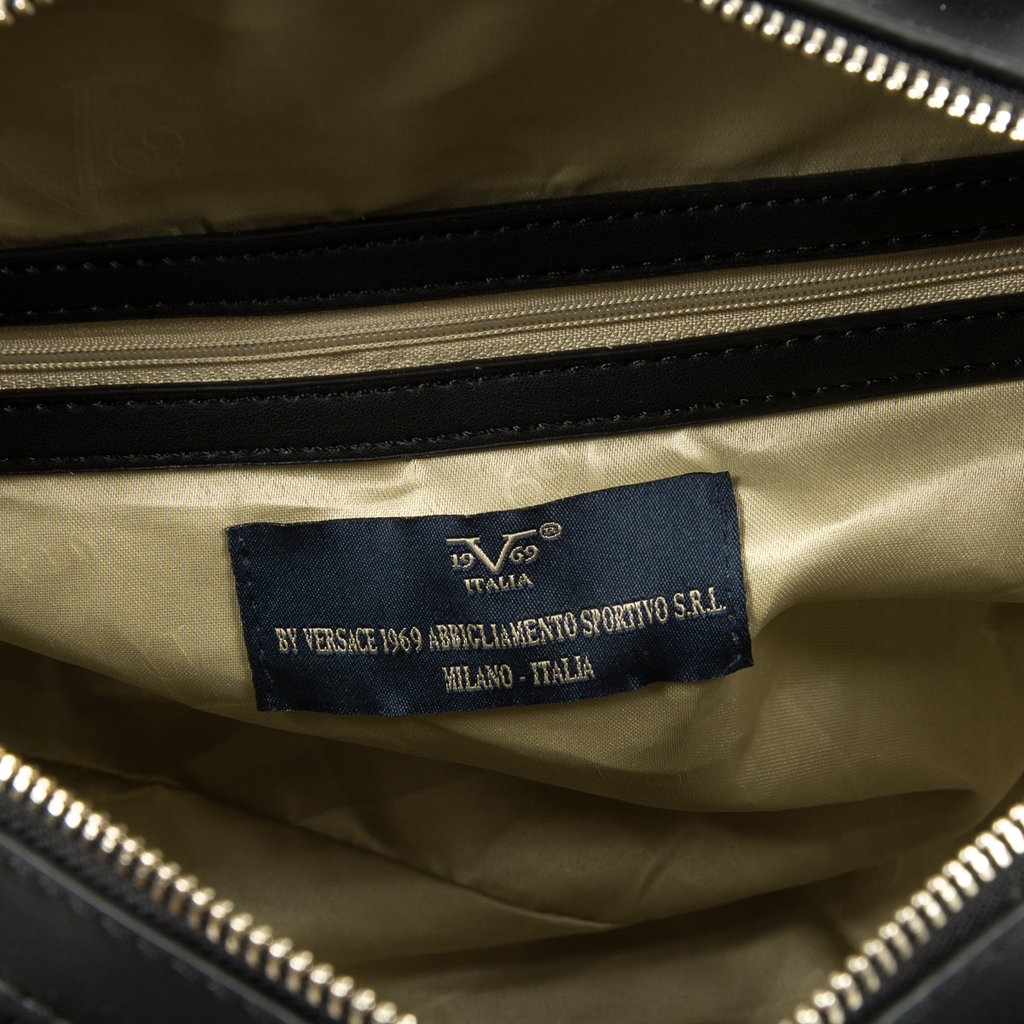 V 1969 Italia Borsa da donna nera CLAIRE