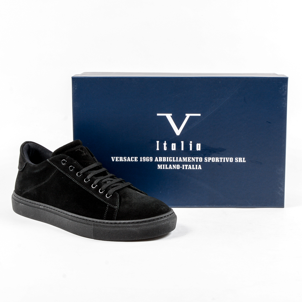 V 1969 Italia Mens Sneaker Nero CREMA