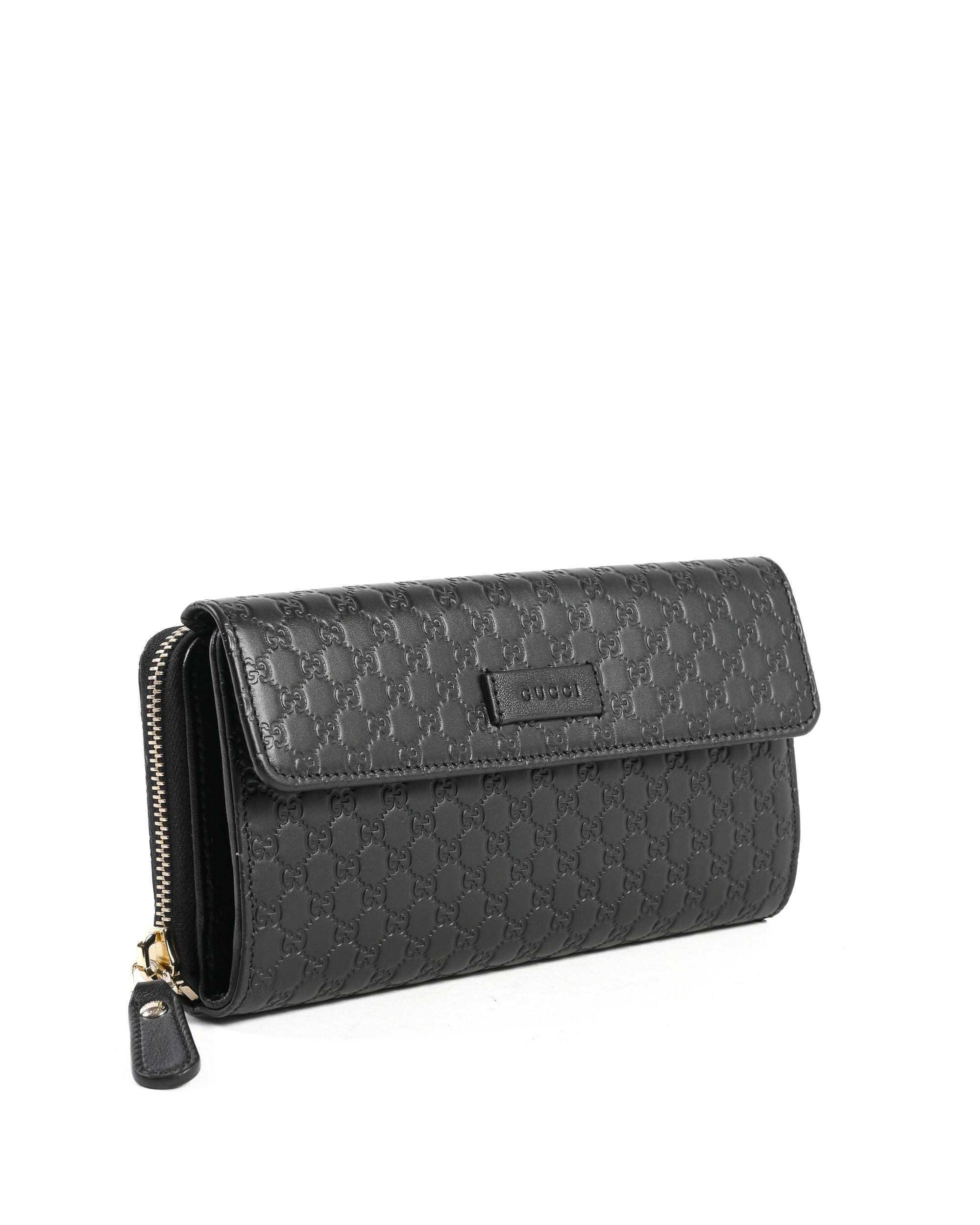 Portafoglio Gucci Guccissima in pelle con cerniera 449364 BMJ1G 1000