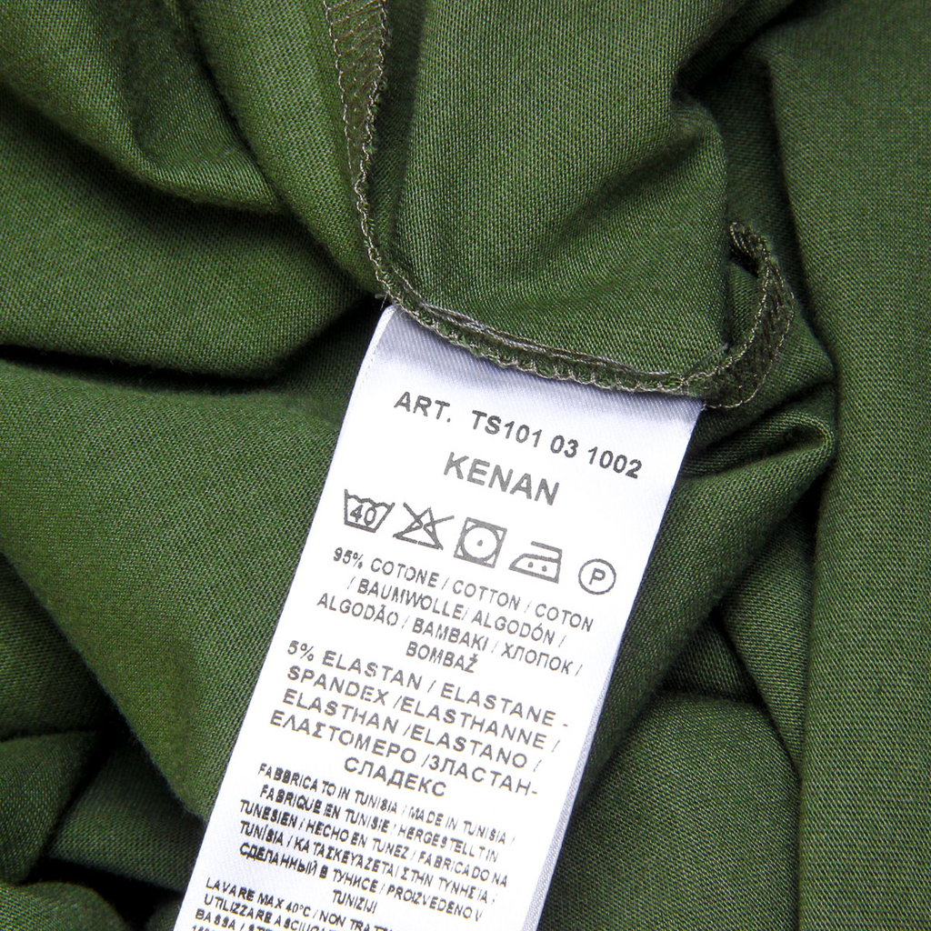 Andrew Charles T-shirt da uomo a maniche corte con scollo rotondo verde KEITA