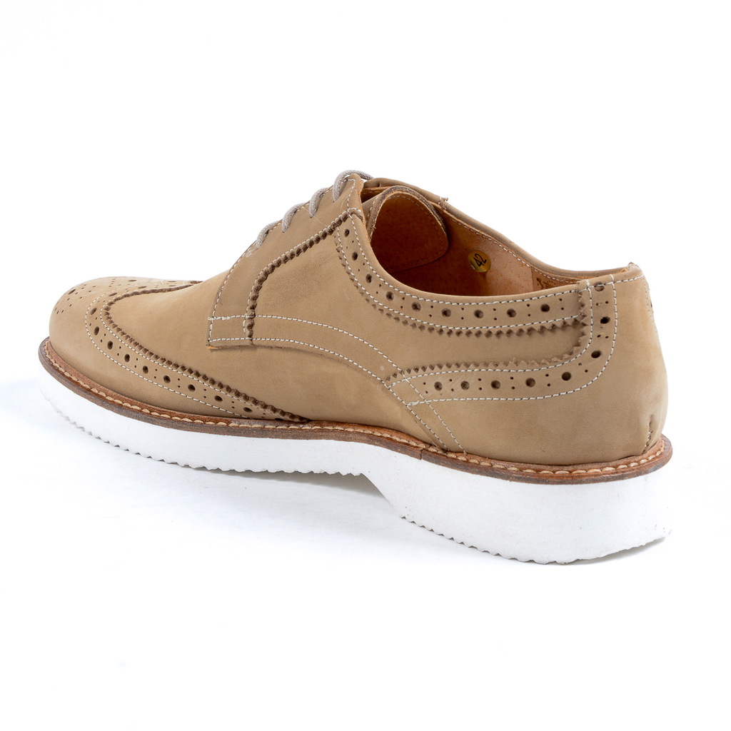 V 1969 Italia Scarpe Oxford Brogue da uomo Taupe PEDRO