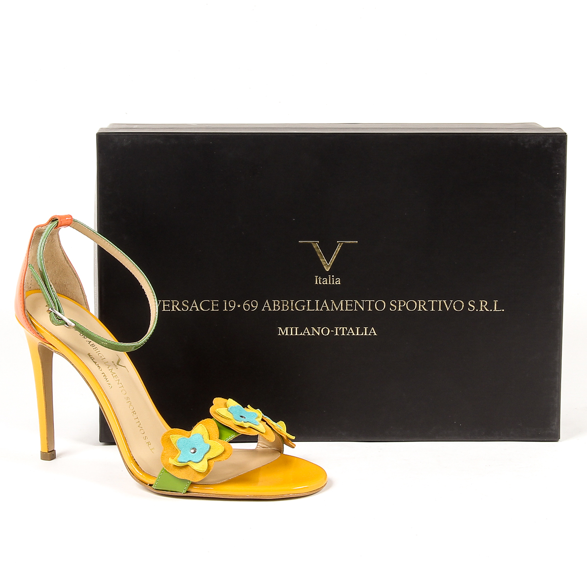 V 1969 Italia Sandalo con cinturino alla caviglia da donna Multicolor CATALINA
