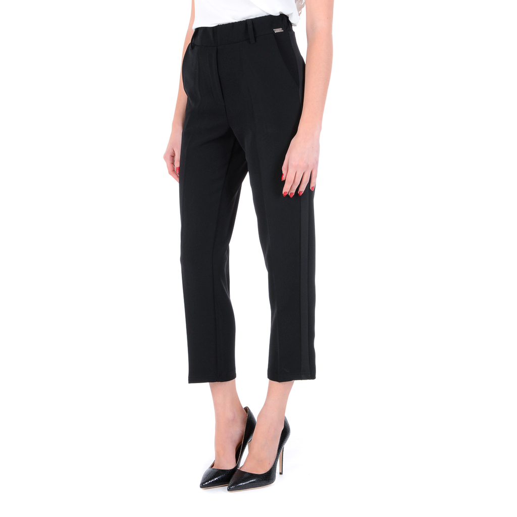 V 1969 Italia Pantaloni Donna Nero CLELIA