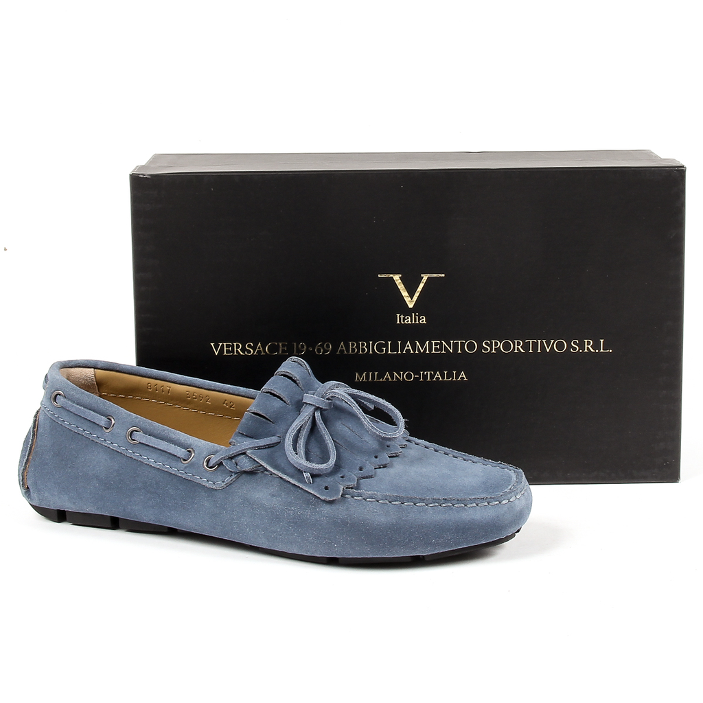 V 1969 Italia Mocassini da uomo blu GABRIEL