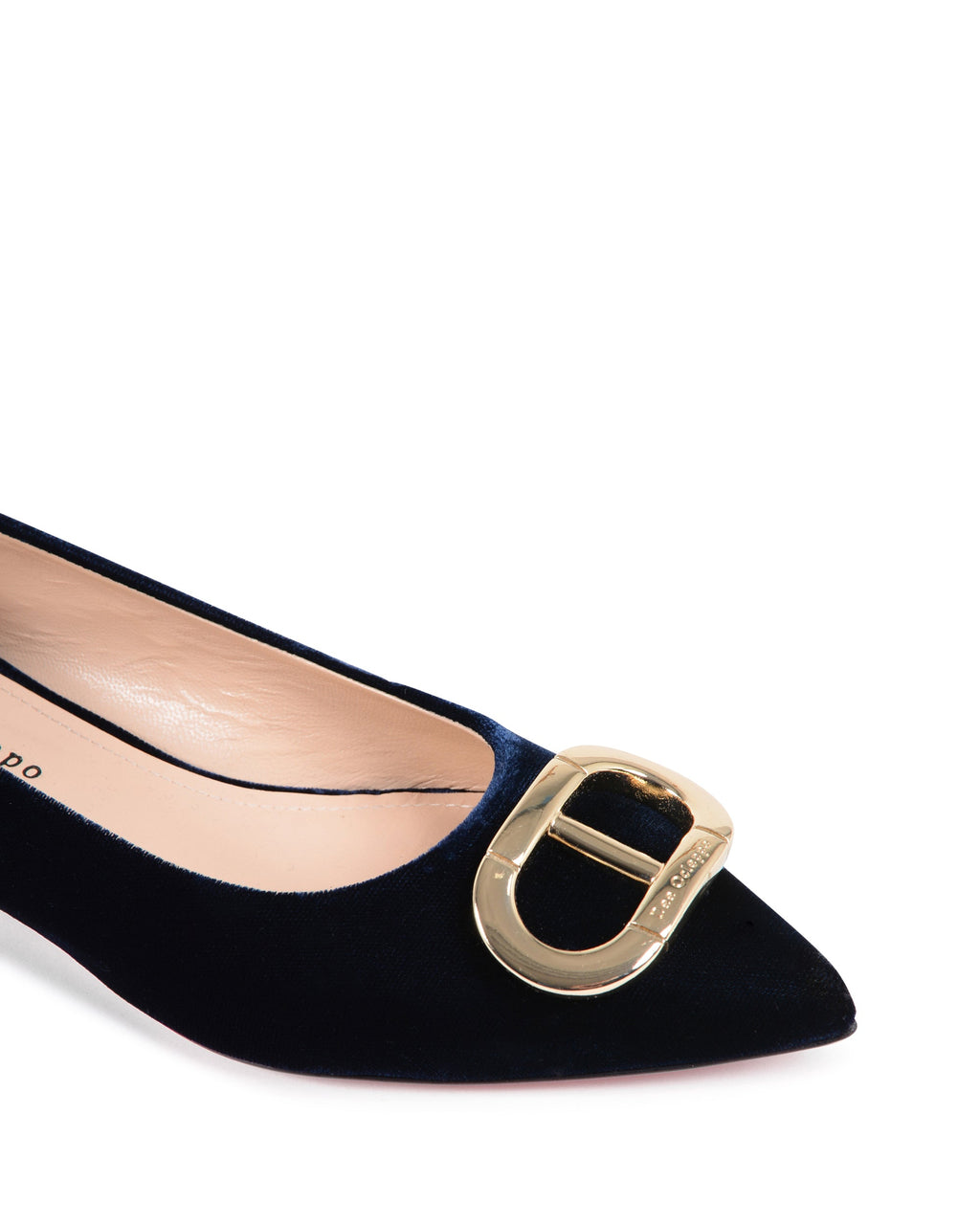 Ballerina di velluto blu