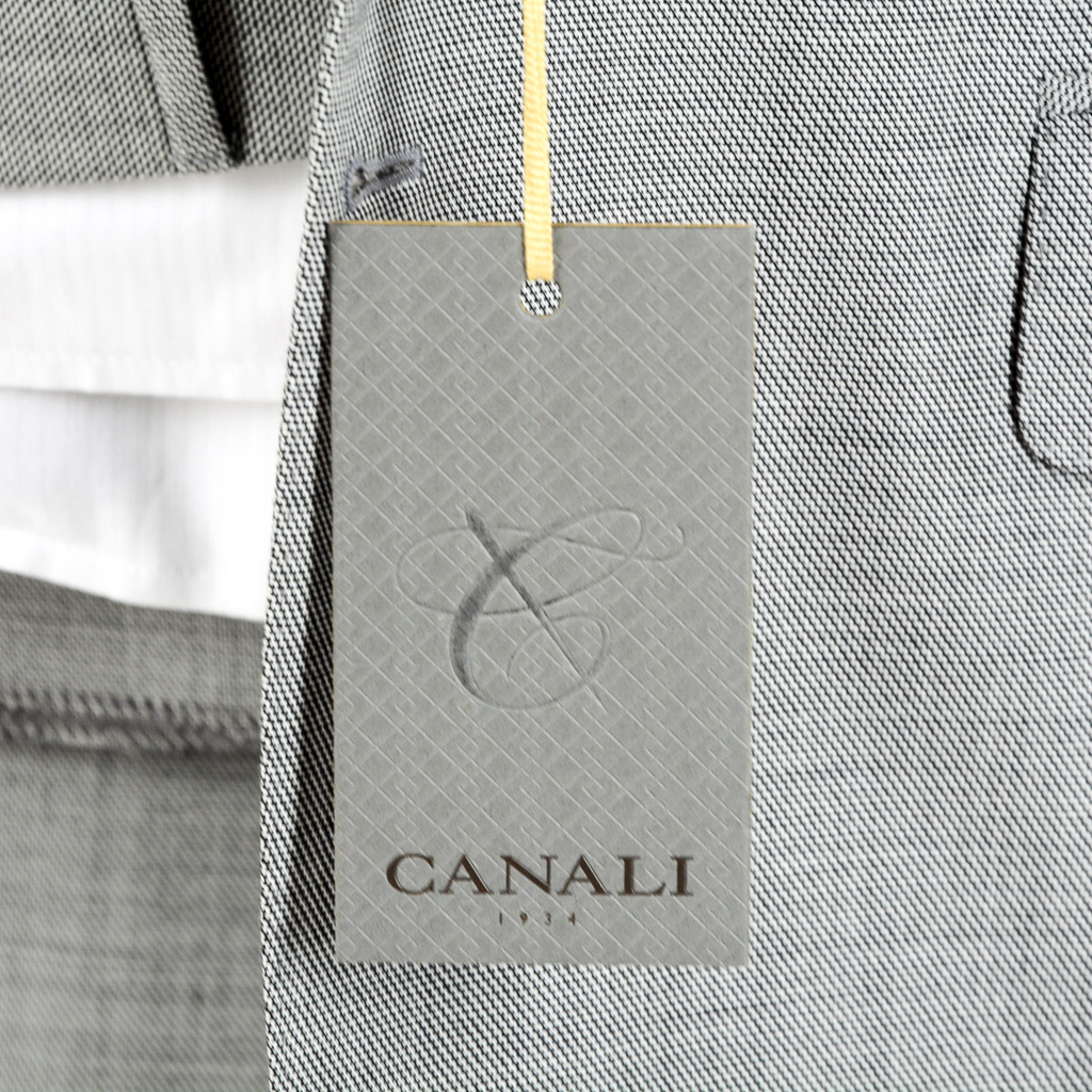 Canali Abito Uomo Maniche Lunghe Grigio