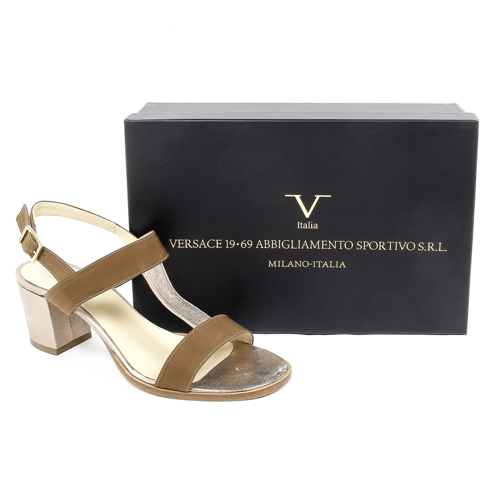 V 1969 Italia Sandalo Donna Taupe PERLA