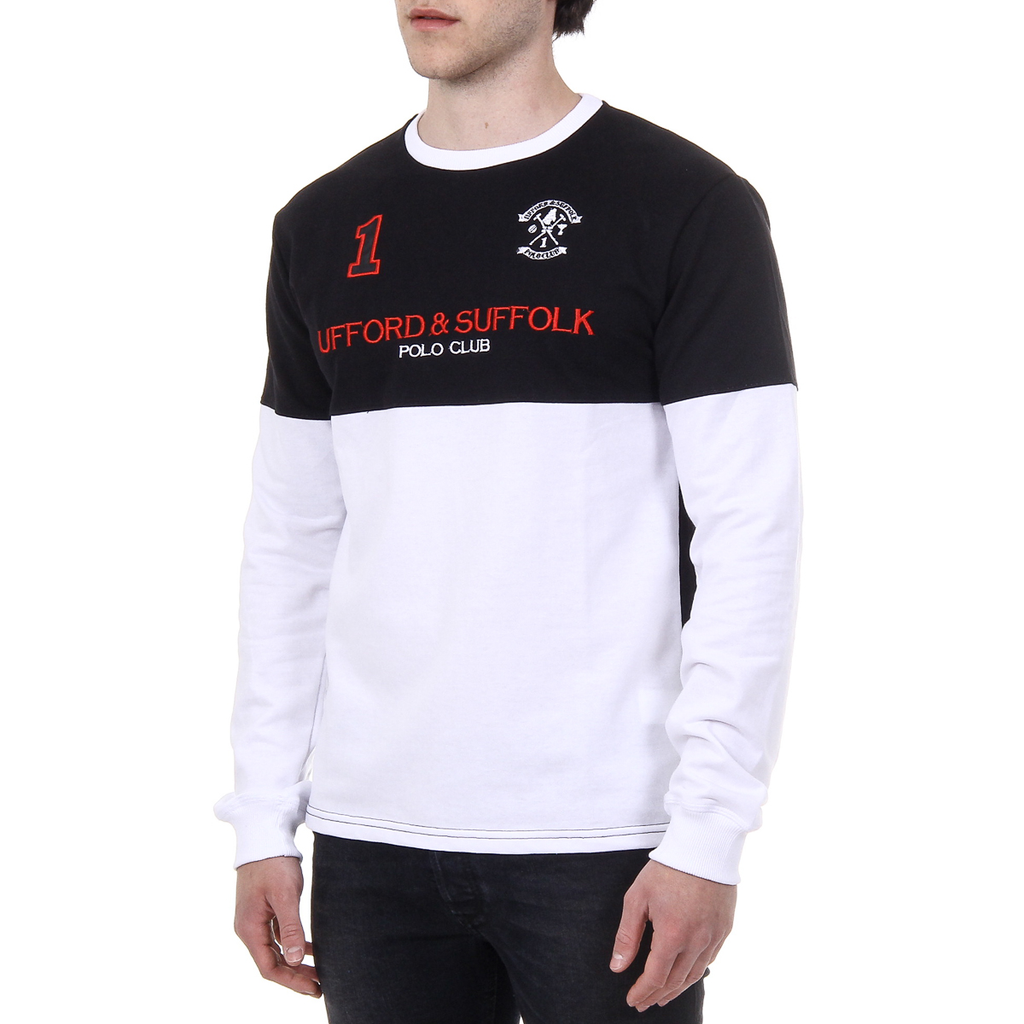 Maglione da uomo a maniche lunghe con scollo tondo Ufford & Suffolk Polo Club