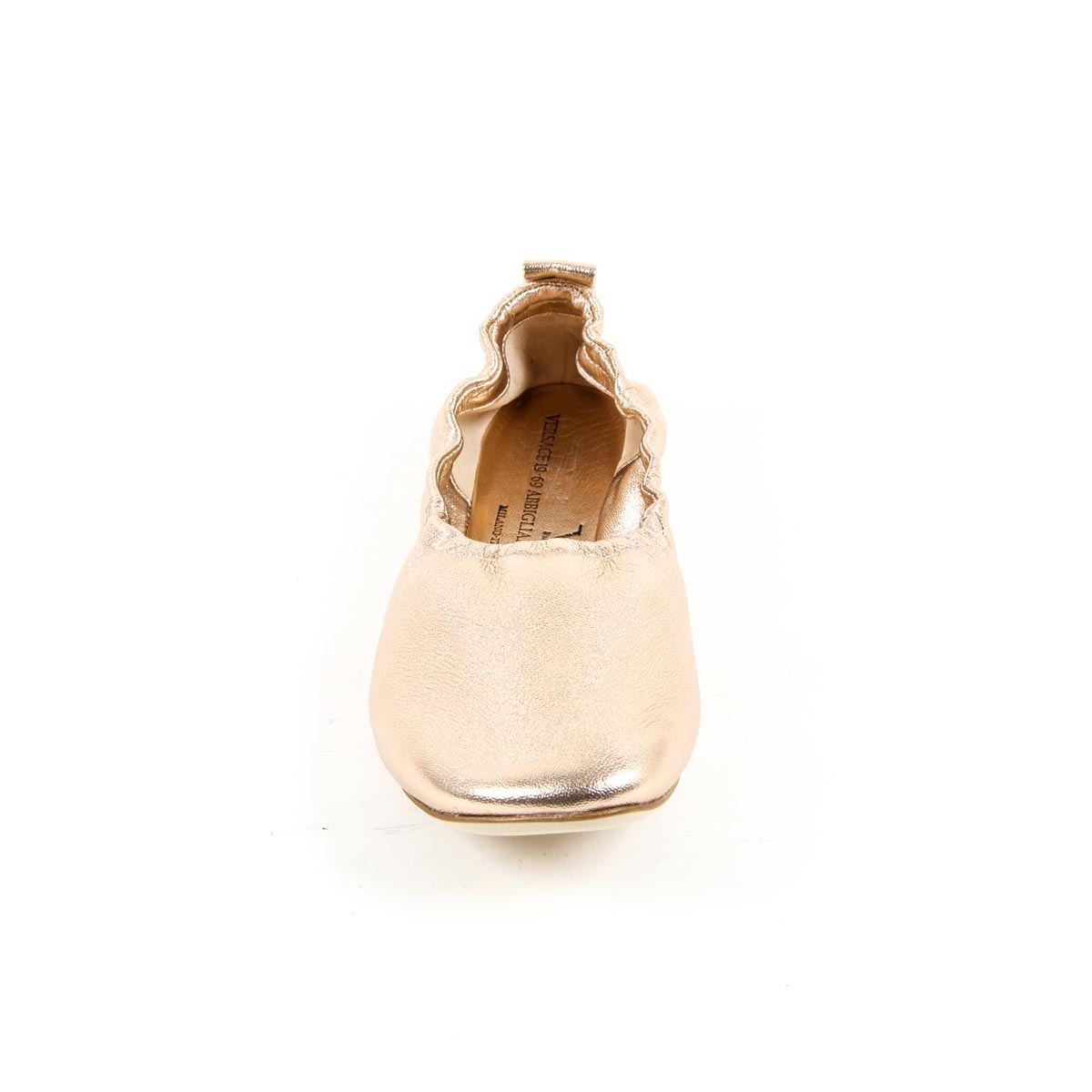 V 1969 Italia Ballerina da donna 302999 NAPPA METAL SALMONE