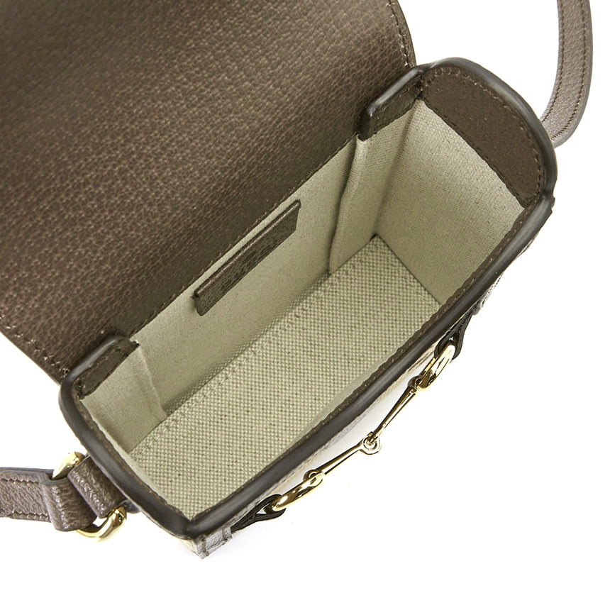 Borsa a tracolla da uomo con monogramma GG Horsebit
