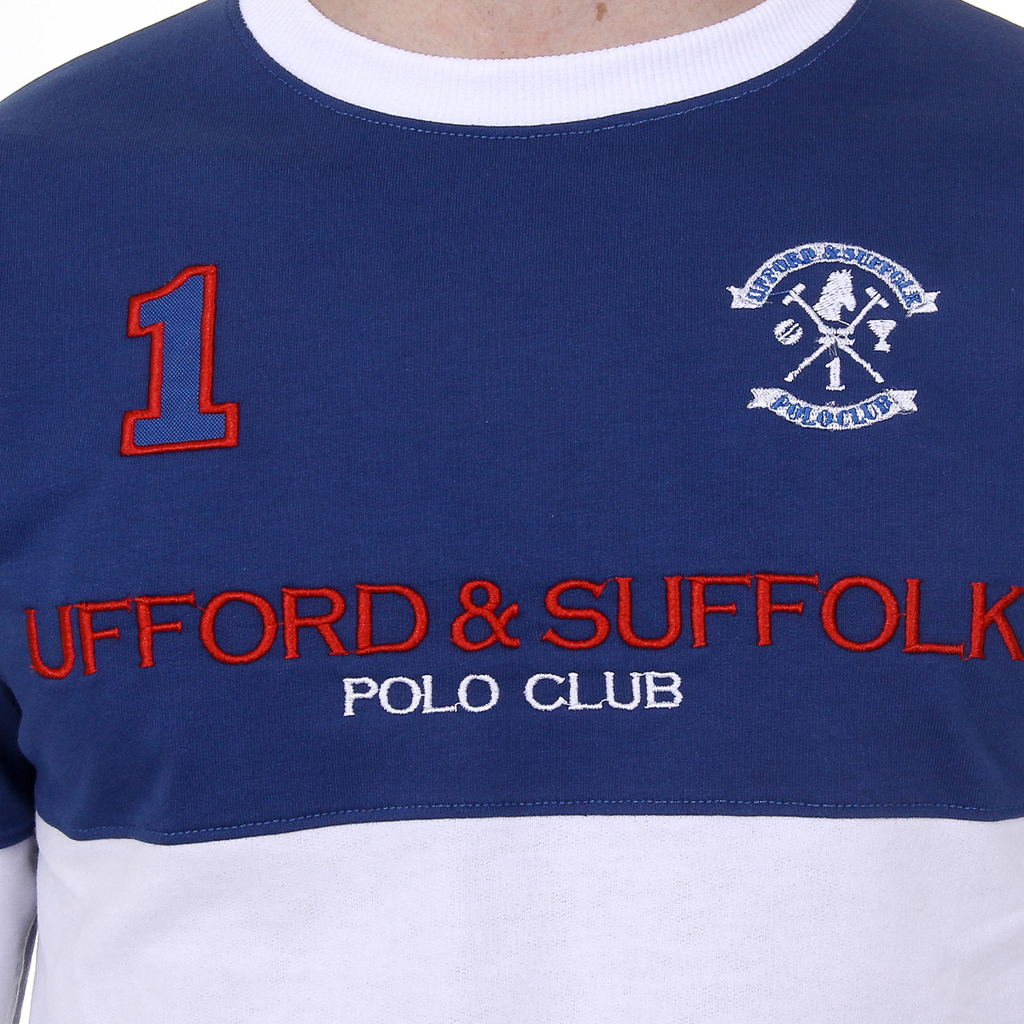 Maglione da uomo a maniche lunghe con scollo tondo Ufford & Suffolk Polo Club