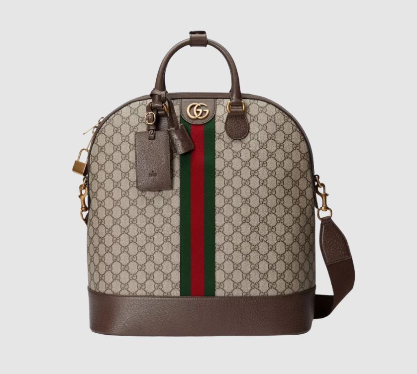 Borsa da viaggio grande da uomo con monogramma GG