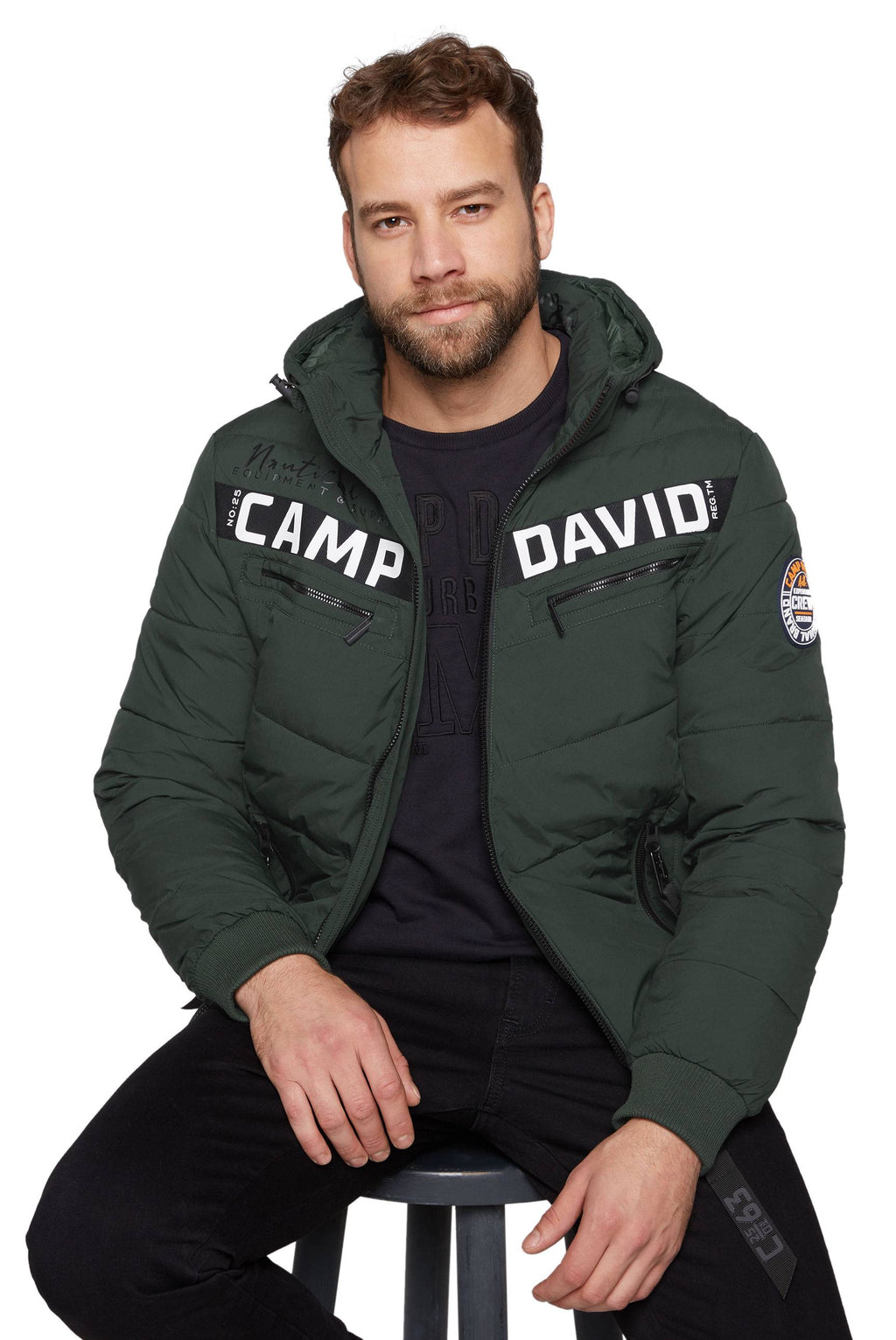 Giacca da uomo Camp David con cappuccio