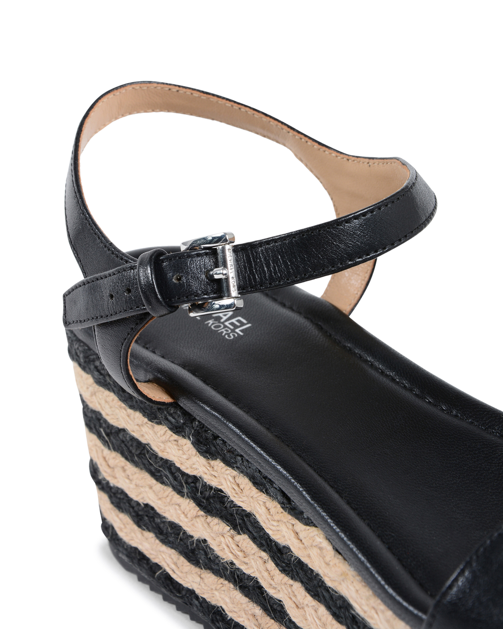 Sandalo con plateau da donna Michael Kors nero NANTUCKET