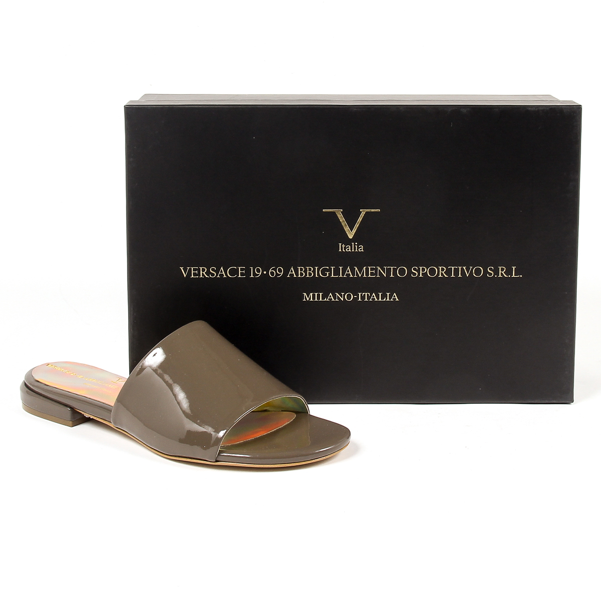 V 1969 Italia Sandalo piatto da donna Taupe IZAR