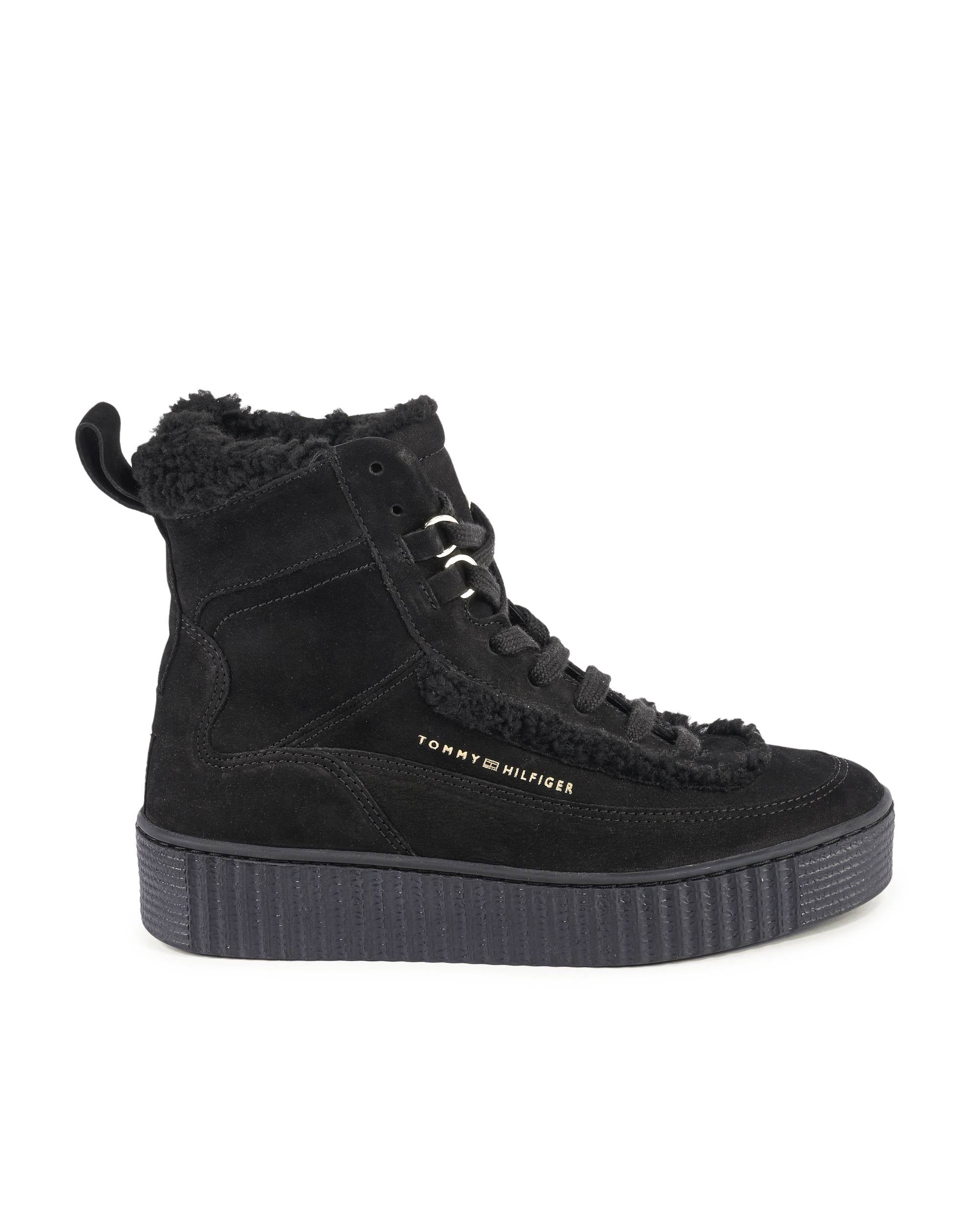 Tommy Hilfiger Stivali da donna NERO FW0FW07503BDS