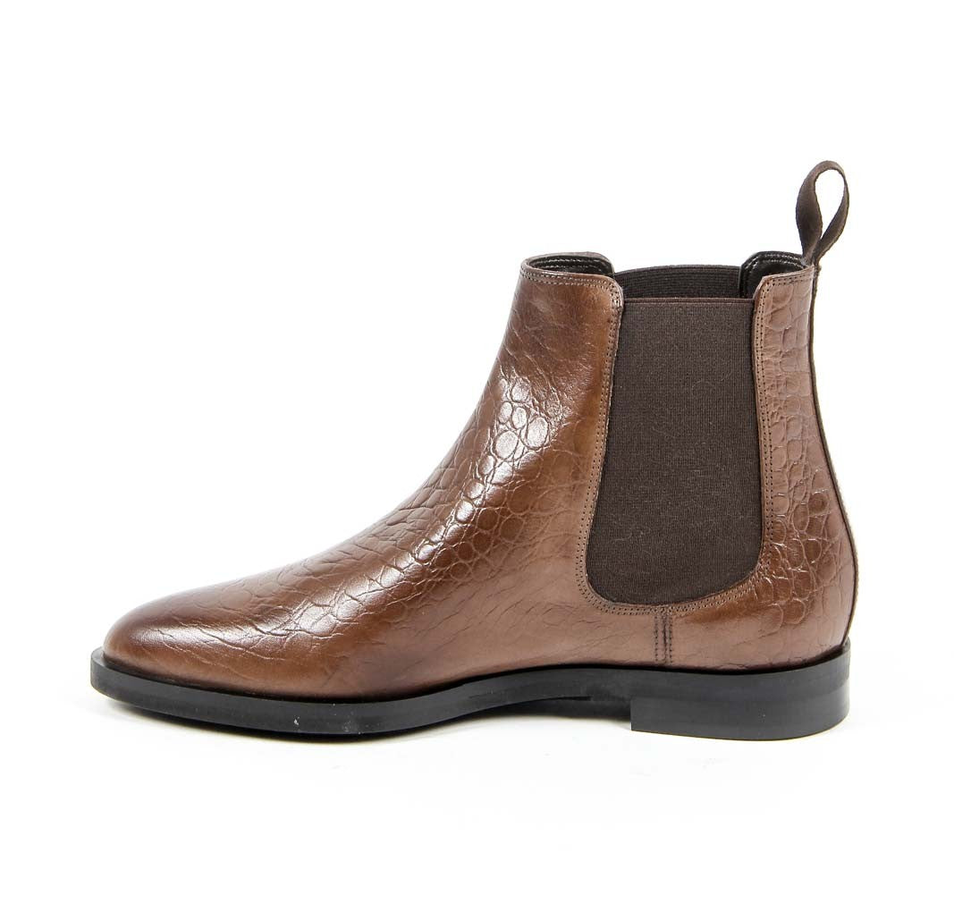 Stivaletto Donna V 1969 Italia B1578 COCCO CUOIO