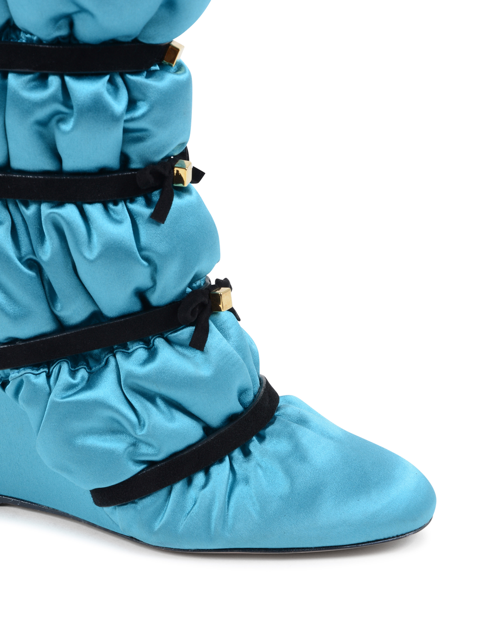 Stivale corto da donna Stuart Weitzman azzurro DUVET