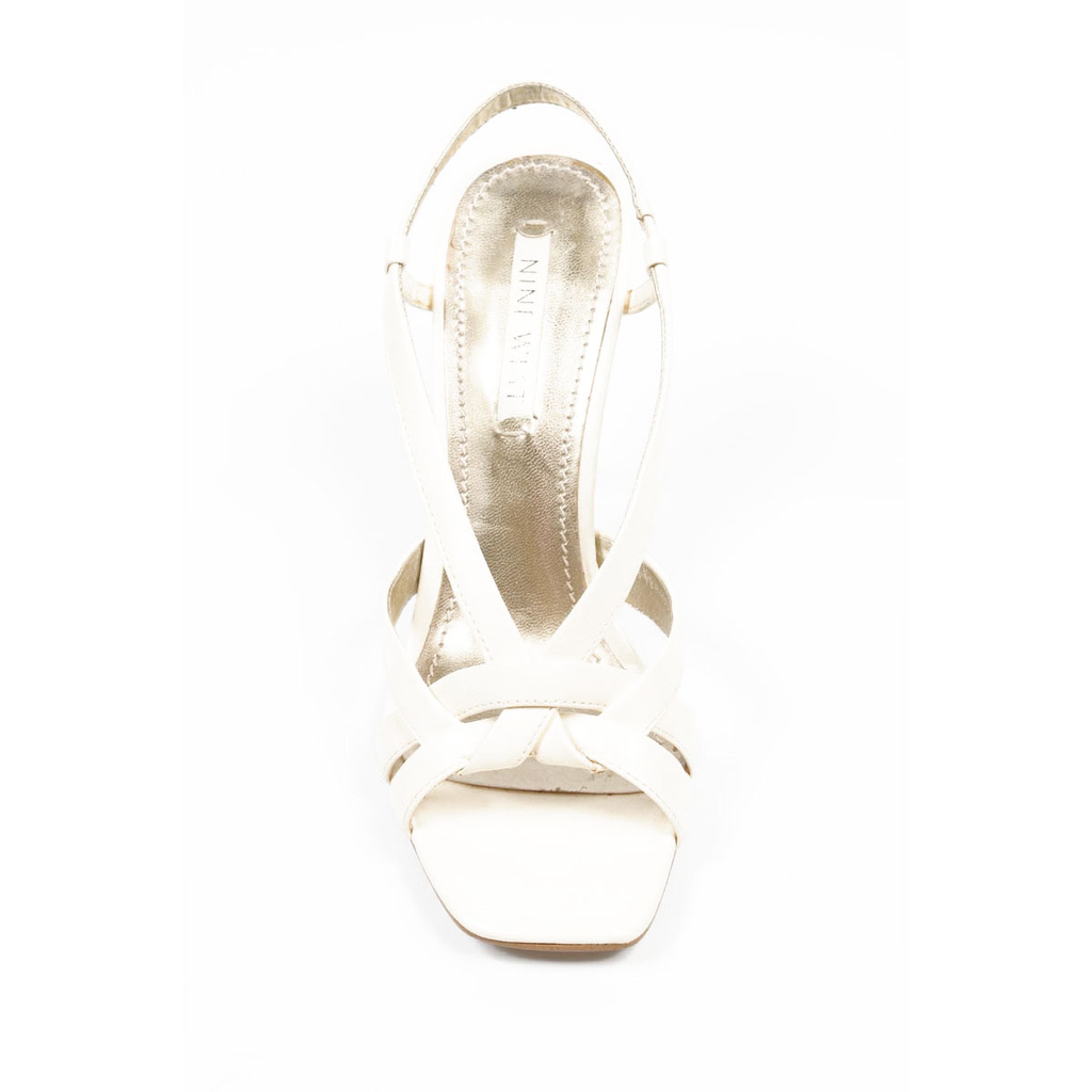 Sandalo con cinturino posteriore da donna Nine West NWKANELO BIANCO