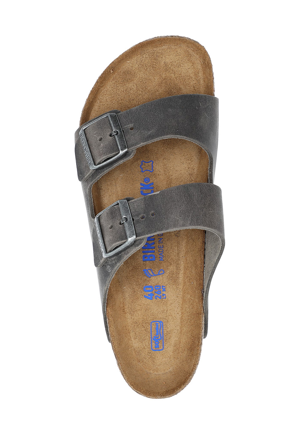 Sandalo Birkenstock Unisex Grigio Arizona