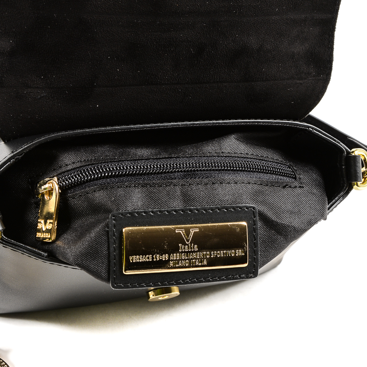 V 1969 Italia Borsa da donna nera VERONA